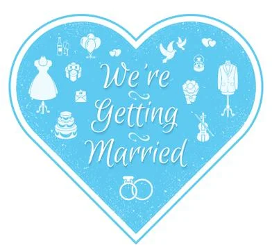 Wedding Invitation Badge Stock Illustration