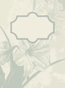 Wedding  Invitation  with baroque pattern Illustrazione stock