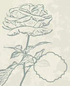 Wedding  Invitation  with baroque pattern Stock Illustration