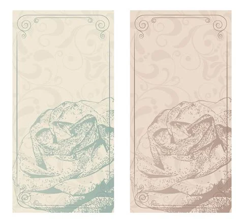 Wedding  Invitation  with baroque pattern Stock Illustration