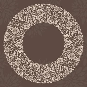 Wedding  Invitation  with baroque pattern Stock Illustration