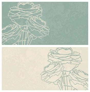 Wedding  Invitation  with baroque pattern Stock Illustration