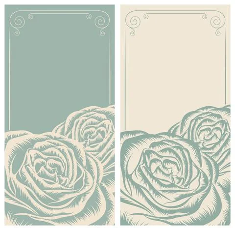 Wedding  Invitation  with baroque pattern Stock Illustration