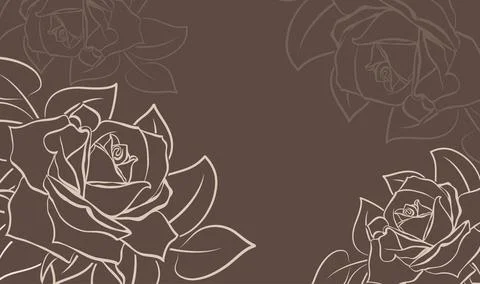 Wedding  Invitation  with baroque pattern Stock Illustration