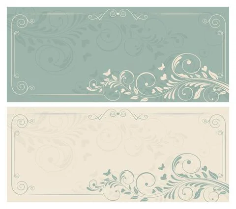 Wedding  Invitation  with baroque pattern Stock Illustration