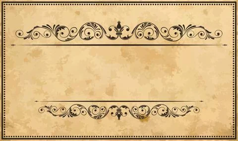 Wedding  Invitation  with baroque pattern Stock Illustration