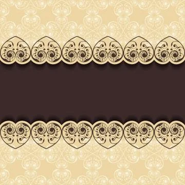 Wedding Invitation Card design Stock Illustration