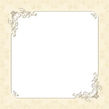 Wedding Invitation Card design Stock Illustration