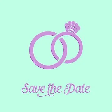 Wedding invitation card Illustrazione stock