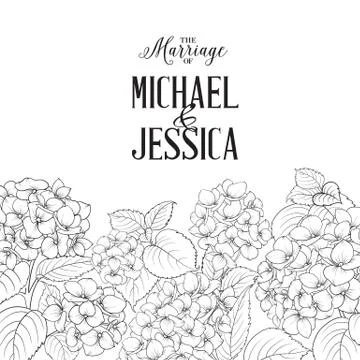 Wedding invitation card Stock Illustration