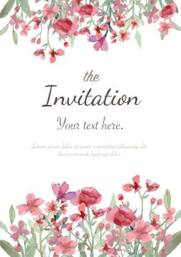 Wedding invitation card Stock-Illustration