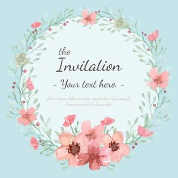 Wedding invitation card Stock Illustration