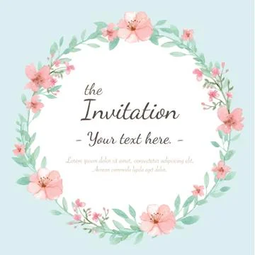 Wedding invitation card Stock-Illustration