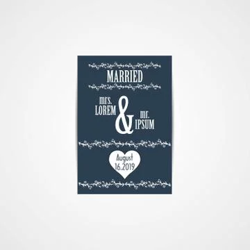 Wedding Invitation Card Stock Illustration