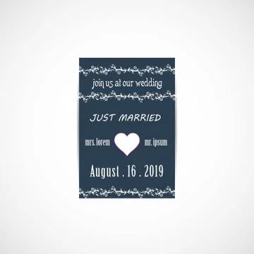Wedding Invitation Card Stock Illustration