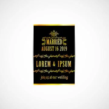 Wedding Invitation Card Stock Illustration