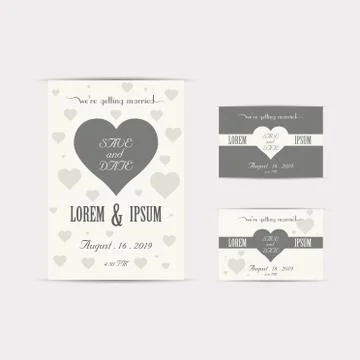 Wedding Invitation Card Stock Illustration