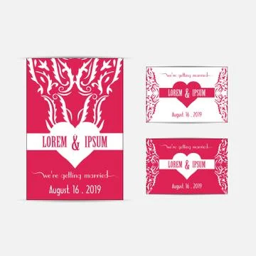 Wedding Invitation Card Stock Illustration