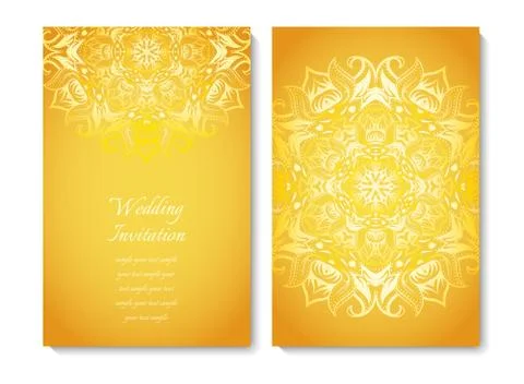 Wedding invitation card Stock Illustration