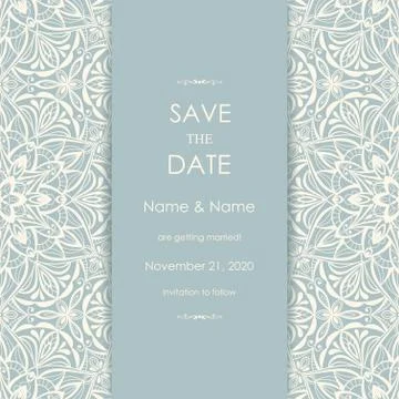 Wedding invitation cards Eastern style Stock Illustration