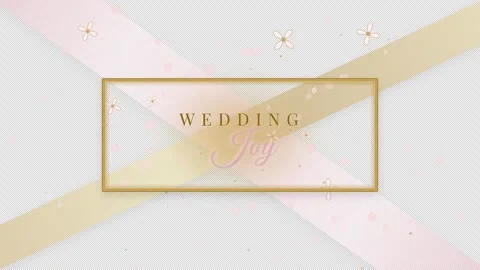 Wedding invitation design with floral elements and geometric shapes Stock Footage 344633409