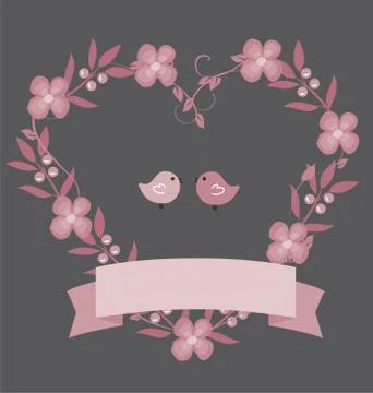 Wedding Invitation Design Illustrazione stock