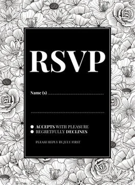 Wedding Invitation Design Stock Illustration