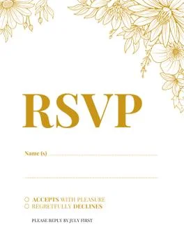 Wedding Invitation Design Stock-Illustration