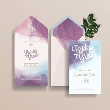Wedding Invitation Design Stock Illustration