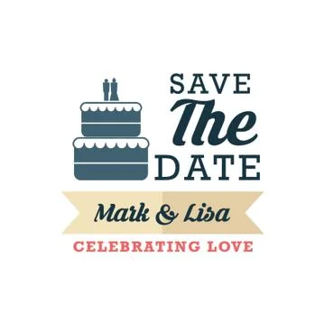 Wedding Invitation Design Illustrazione stock
