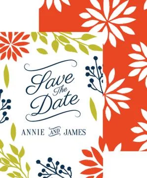Wedding Invitation Design Stock Illustration
