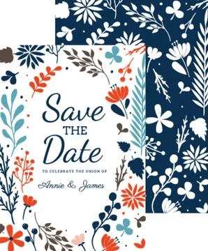 Wedding Invitation Design Stock Illustration