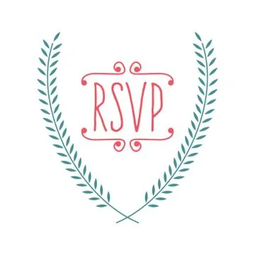 Wedding Invitation Design Illustrazione stock