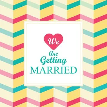 Wedding Invitation Design 스톡 일러스트