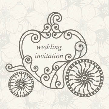 Wedding Invitation Design Stock-Illustration