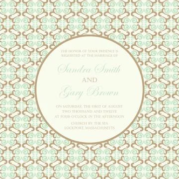 Wedding invitation Stock Illustration
