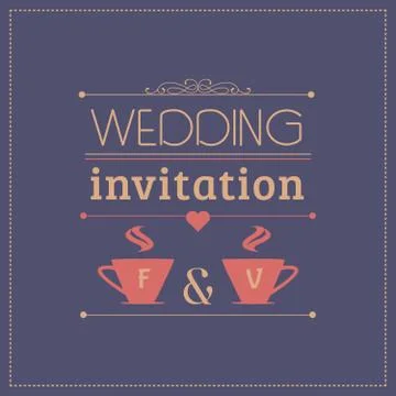 Wedding invitation Stock Illustration