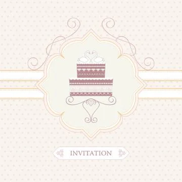 Wedding invitation Stock Illustration