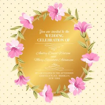 Wedding invitation. Stock Illustration