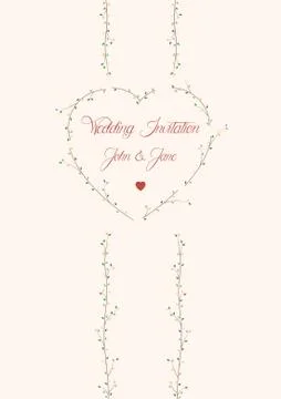 Wedding invitation Stock Illustration