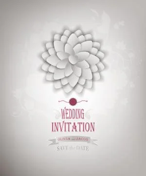 Wedding Invitation Stock Illustration