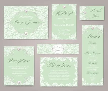 Wedding invitation Stock Illustration