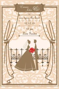 Wedding Invitation Stock Illustration
