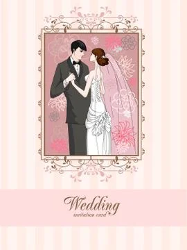 Wedding invitation Stock Illustration