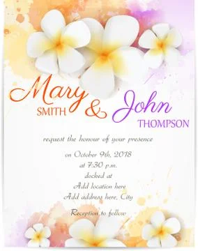 Wedding invitation Stock Illustration