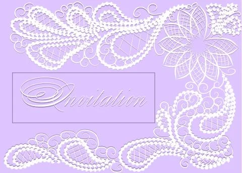 Wedding invitation Stock Illustration