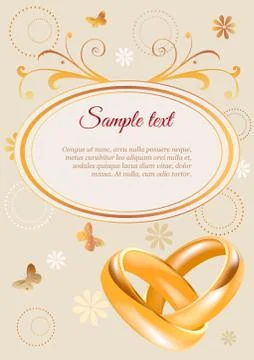 Wedding invitation Stock Illustration