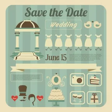 Wedding Invitation Illustrazione stock