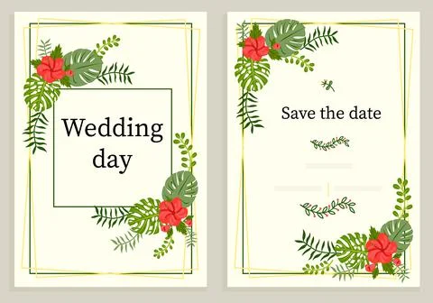 Wedding invitation Stock Illustration