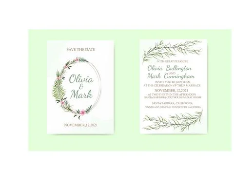 Wedding invitation Stock Illustration